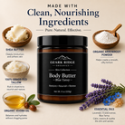 Ozark Ridge Organics Blue Tansy Tallow Body Butter with grass-fed tallow, shea butter, jojoba oil, arrowroot powder, and essential oils